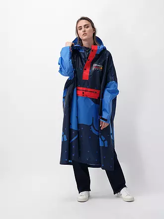 RAINKISS | Chaqueta de lluvia - Poncho de lluvia CLASSIC SMILE | blau